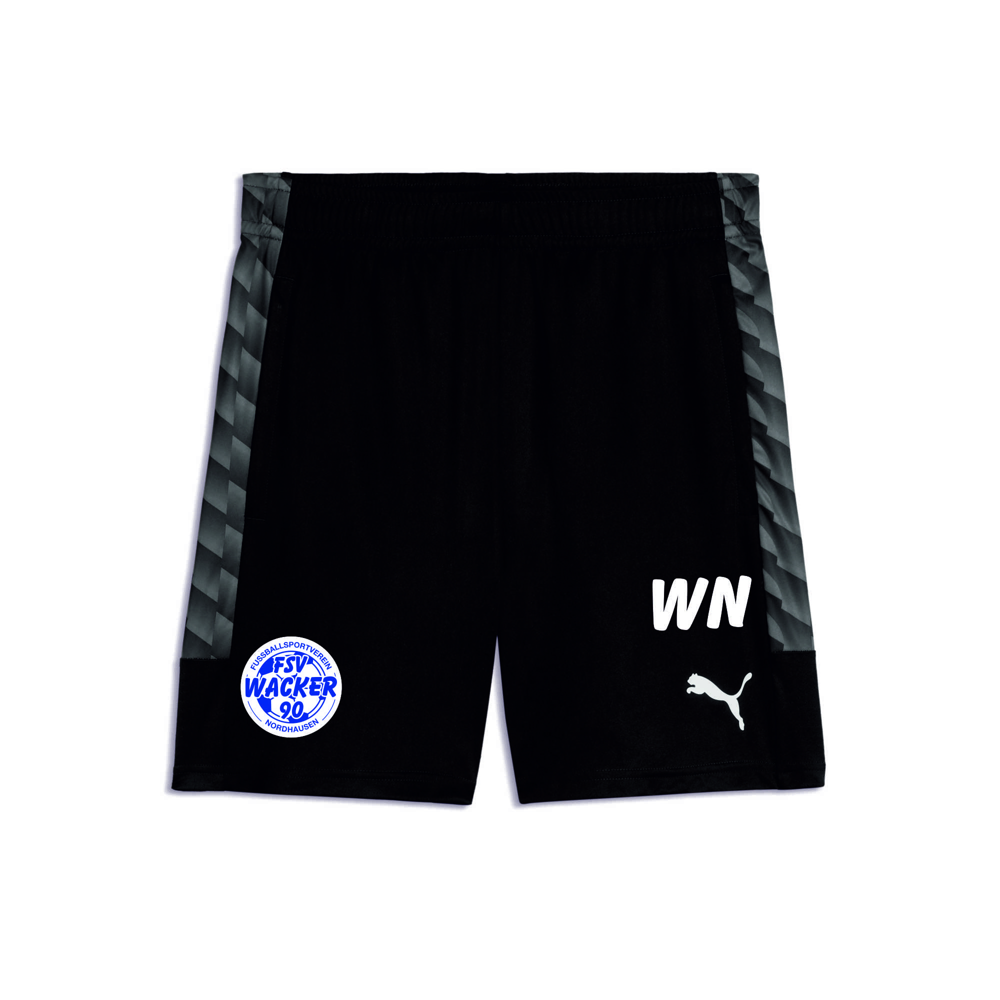 teamLIGA26 Kinder Training Shorts Schwarz - FSV Wacker 90 Nordhausen