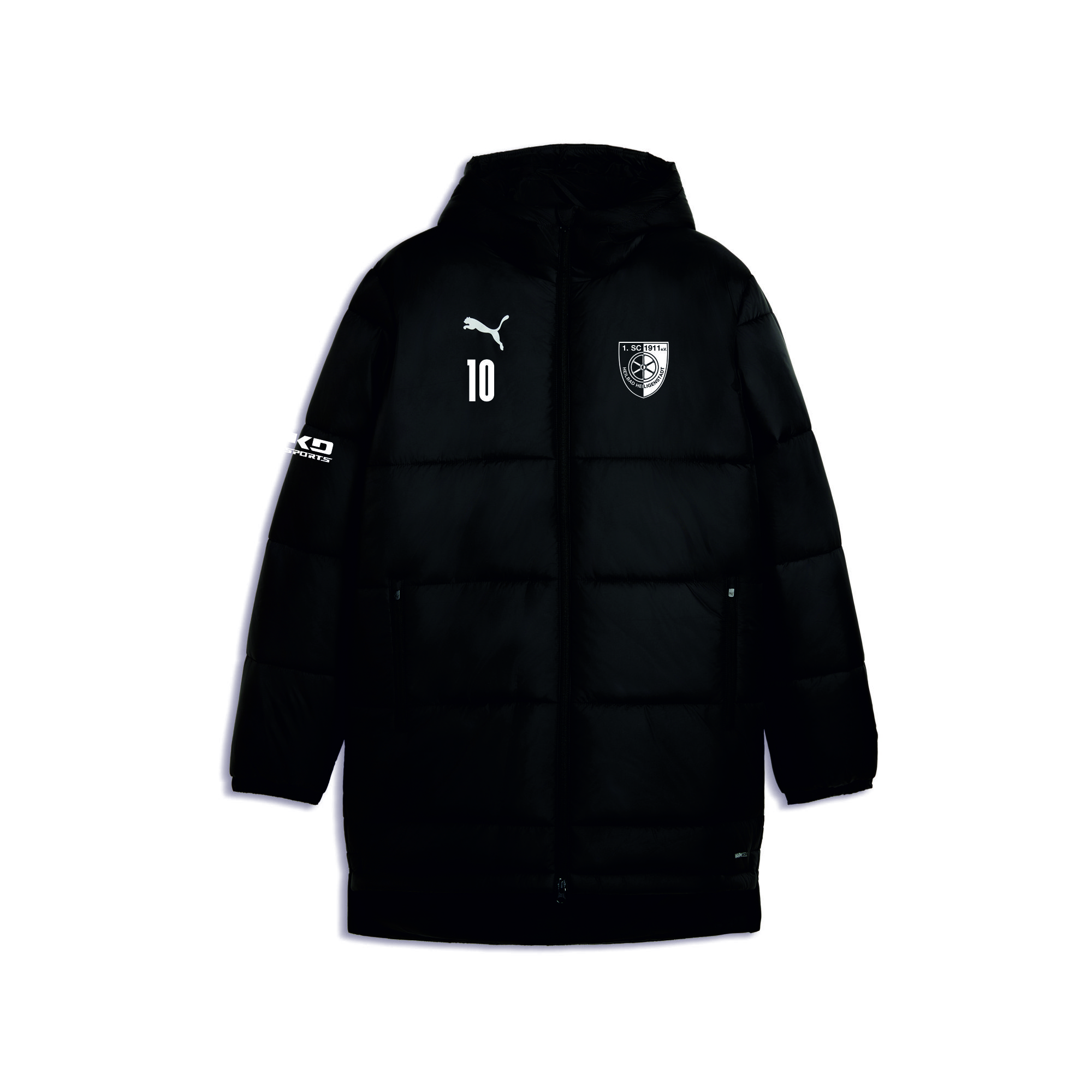 teamADDITIONS Bench Winterjacke Schwarz - 1. SC 1911 Heiligenstadt